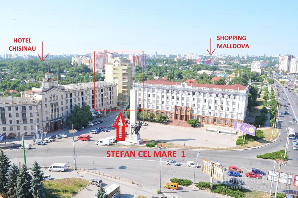 Homeservice Apartments On Stefan Cel Mare Boulevard Chisináu Exterior foto